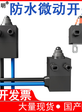 IP67防水微动开关小型行程限位开关2脚防油防尘常开/闭带线SPVQ8