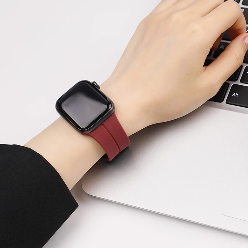 适用苹果表带自由调节加厚锁扣