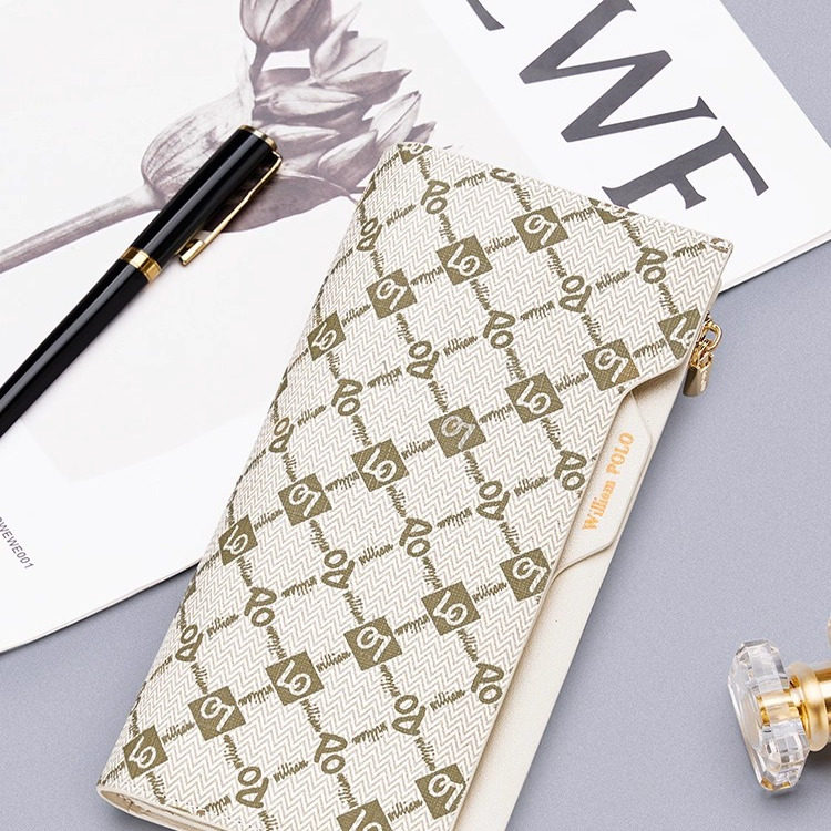 英皇保罗女士长款钱包防盗刷2026年新款高级感多功能卡包一体钱夹