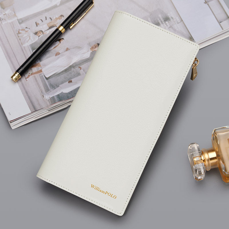 英皇保罗女士钱包2026新款真皮卡包二合一长款多功能零钱包高级感