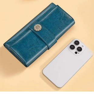 英皇保罗真皮钱包女款2026新款复古长款手拿包多卡位卡包送礼妈妈