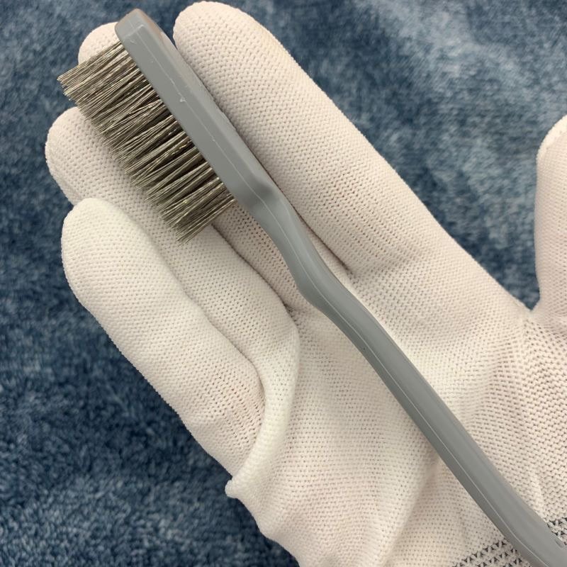 文玩钢丝牙刷家用清洁油烟机灶毛刷除锈打磨抛光核桃清理小钢丝刷