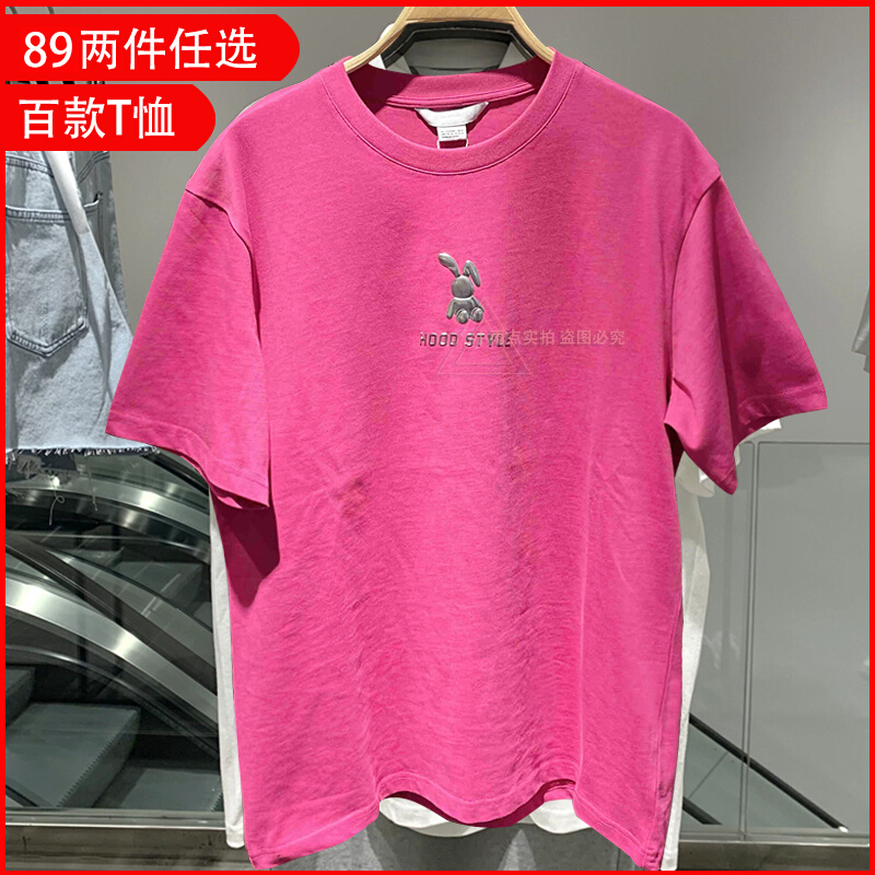 短袖韩版薄印花棉女新款