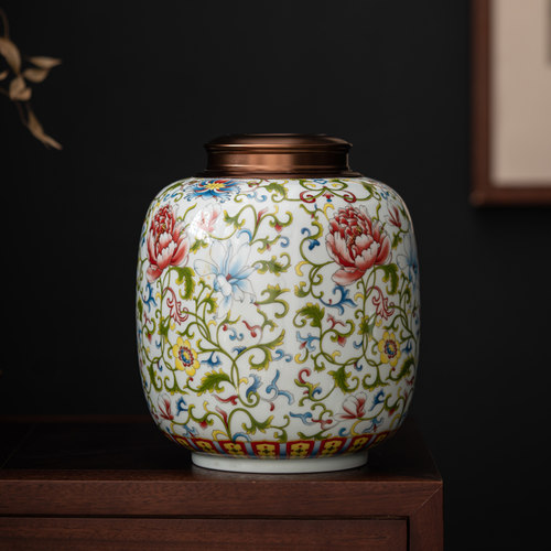 双盖斤装防潮储存高档茶叶罐子