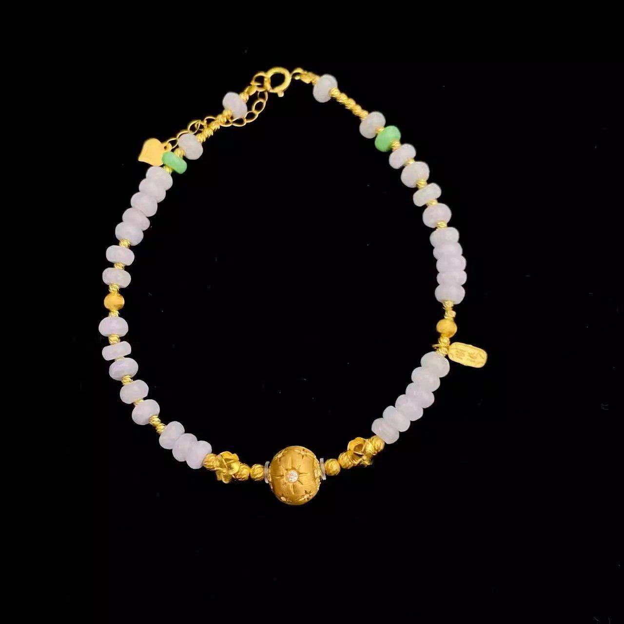 安伯曼18K金热气球四叶草紫翡翠绿翠手链香芋紫,珠宝/钻石/翡翠,手饰,淘宝优惠券,粉丝福利购,淘宝优惠卷