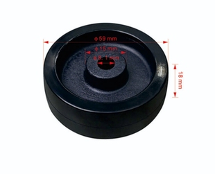 原厂南兴电脑锯电子锯配件np330np280塑料滚轮支架轮托架轮