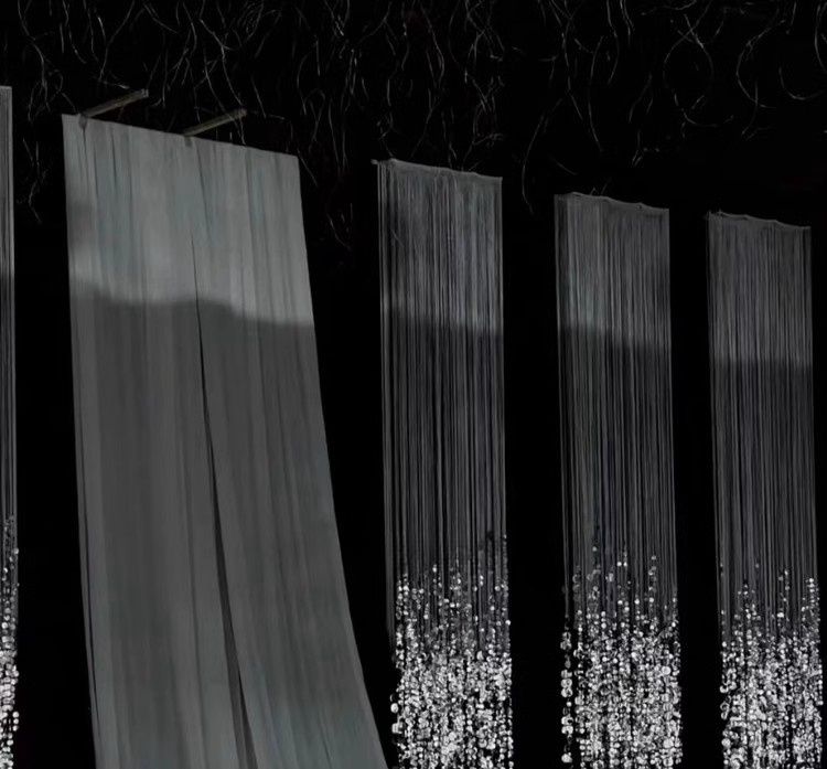 亮片珠帘圆形亮片珠帘挂件