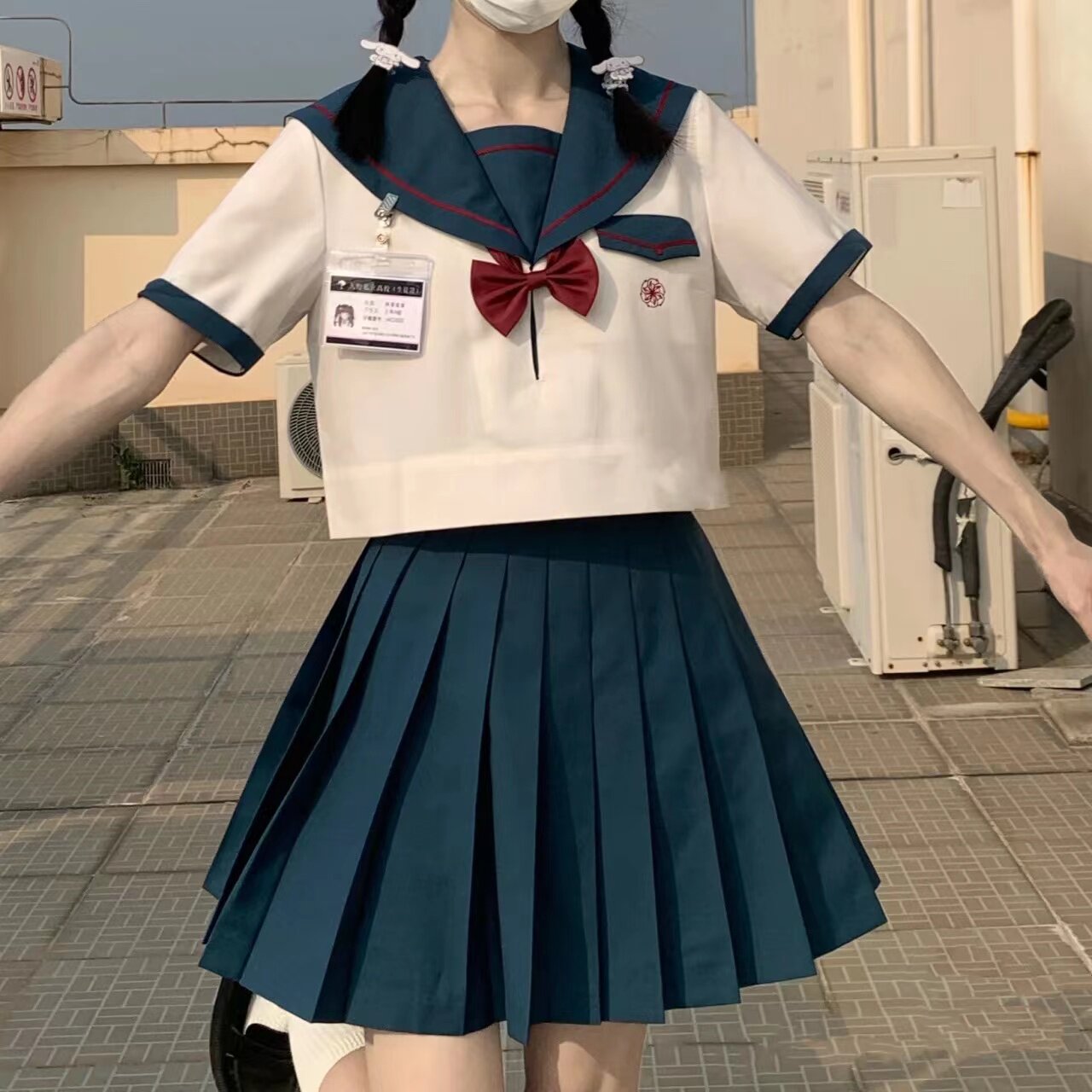 JK UNIFORM SET ORIGINAL JAPANESE SAILOR UNIFORM SUMMER PLACKET RUSSIAN HIGH SCHOOL UNIFORM GK COLLEGE STYLE DRESS