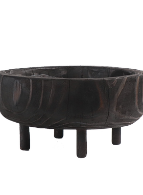 现代中式风客厅茶几圆形软装饰品