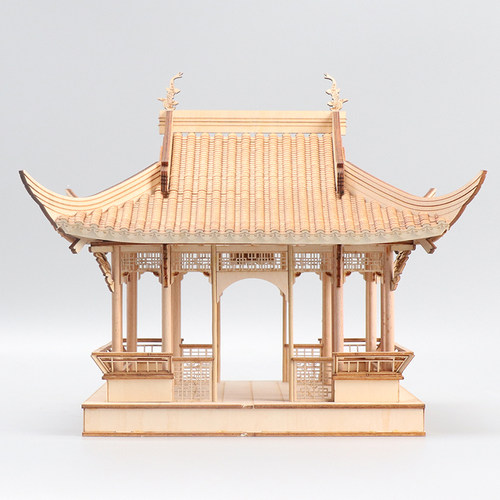 新中式凉亭建筑屋檐摆件装饰品