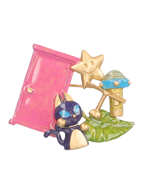 哆啦A梦Palnart poc合作联名款卡通机器猫秘密道具胸针