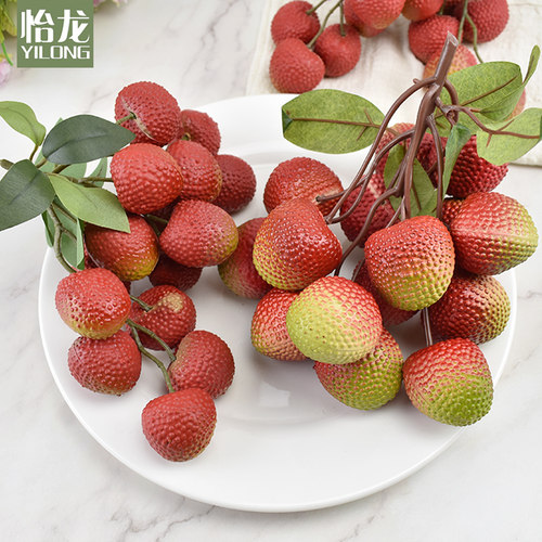 荔枝静物橱柜摆设儿童玩具水果串
