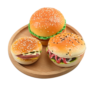 仿真汉堡包模型假汉堡玩具肯德基三明治食品摆设装饰儿童摄影道具