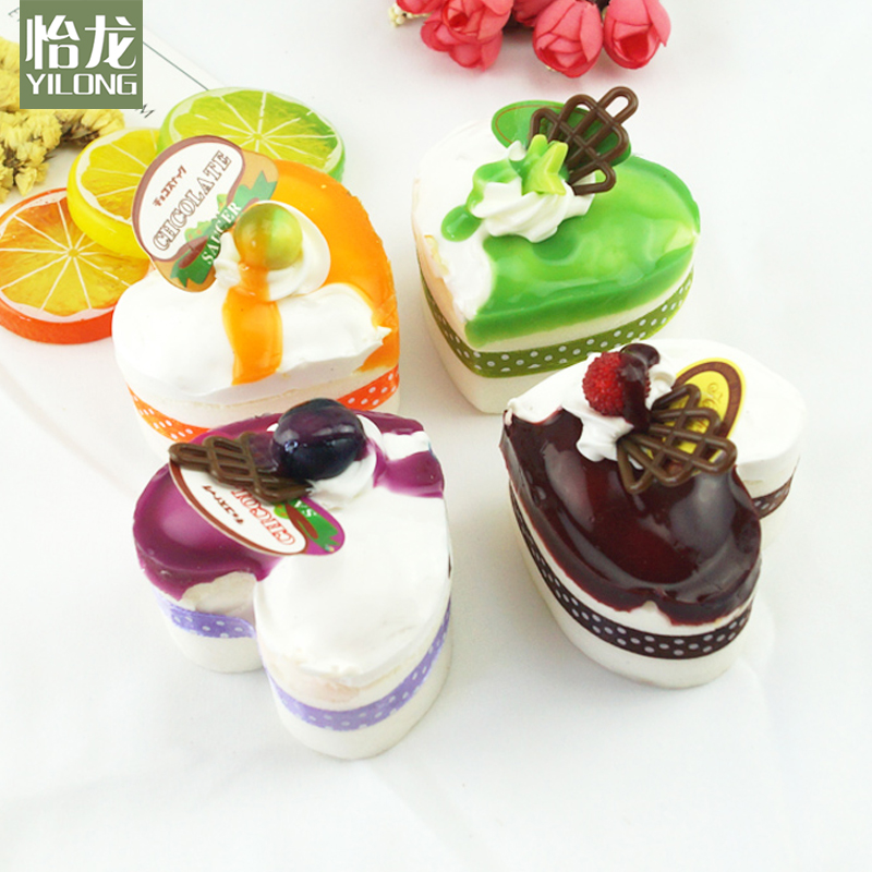 仿真心形蛋糕 假水果点心法式面包糕点食物食品蛋糕模型装饰道具