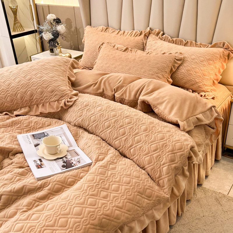 冬天保暖加厚加绒被套单件牛奶绒蜜桃绒双面法兰珊瑚绒高级感被罩,床上用品,被套,淘宝优惠券,粉丝福利购,淘宝优惠卷