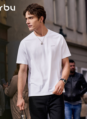 MrBu布先生短袖T恤男夏季凉感速干马鞍肩时尚简约抗皱透气GT16302