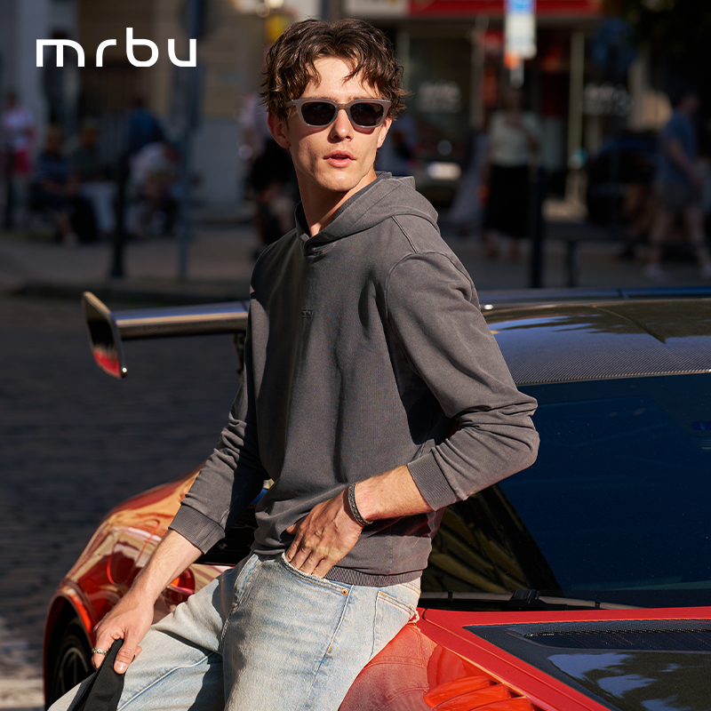 布先生连帽卫衣男秋冬新款