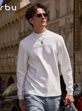 MrBu布先生热胆长袖男士2025新款小高领字母加厚保暖内搭KT16589