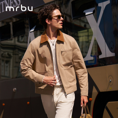 MrBu布先生梭织长袖外套男士新款
