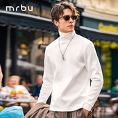 MrBu布先生热胆长袖 KT15770 纯色加厚高级时尚 T恤男款 可翻高领冬季