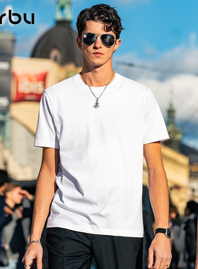 【液氨凉感】MrBu布先生纯色休闲圆领短袖男士t恤夏季时尚GT01987
