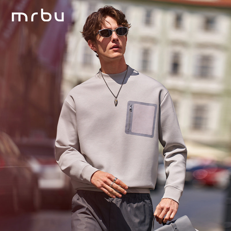 MrBu布先生热胆卫衣廓形版长袖男新款机能风秋冬加厚保暖KT16612,男装,卫衣,淘宝优惠券,粉丝福利购,淘宝优惠卷