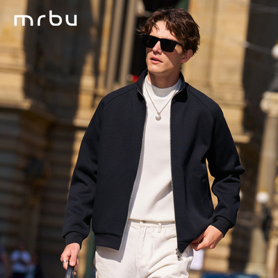 MrBu布先生加绒卫衣外套插肩袖男