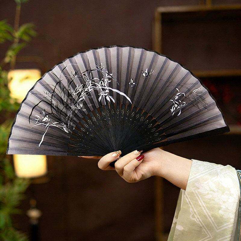 古风折扇中国风折叠扇开合顺滑复古夏季古典汉服旗袍小折叠扇子