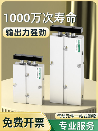 气缸小型气动双杆双轴TN10/16/20/25/32X100/125/150175/200-S