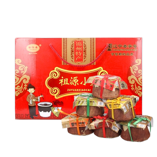 辽宁锦州特产杨启泰祖源小菜礼品盒装6篓杏仁虾油小黄瓜港椒清淡