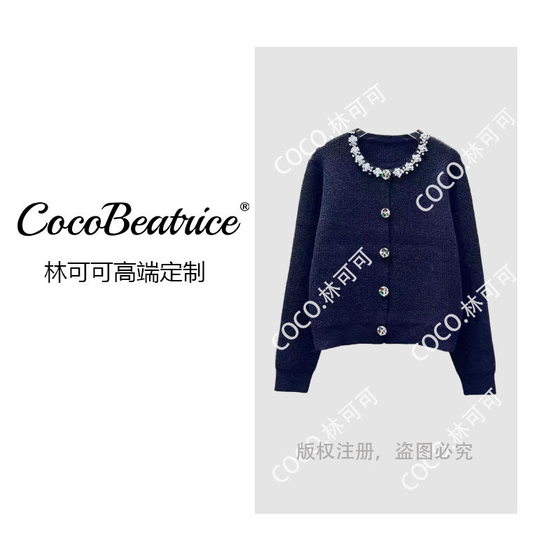 【COCO林可可】高级感轻奢休闲百搭上衣 81678黑