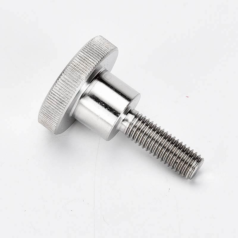 不锈钢压纹旋钮手拧螺栓NKB3 4 M5 M6G M8 M10外螺纹台阶型固定螺