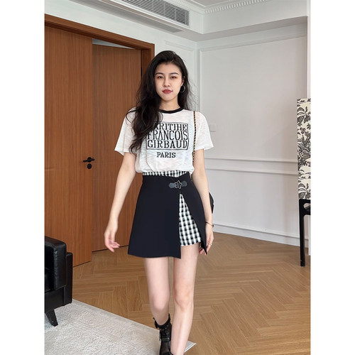 张阿星【曼谷热浪】假两件裙裤两件套短裙裙裤半身裙女夏季休闲