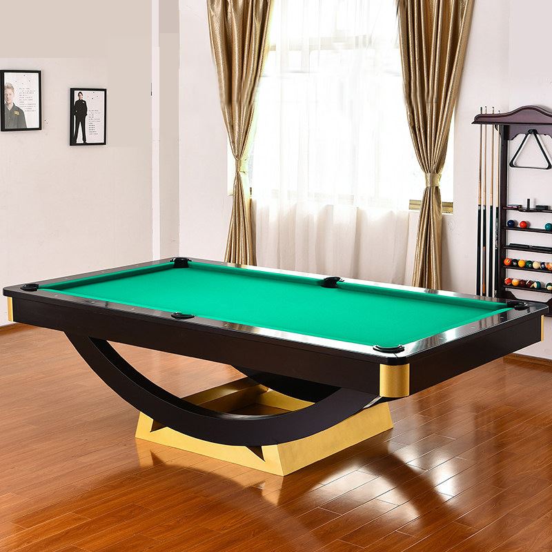 博爵现代简约白色定制实木家用黑八标准成人台球桌北欧古典桌球台