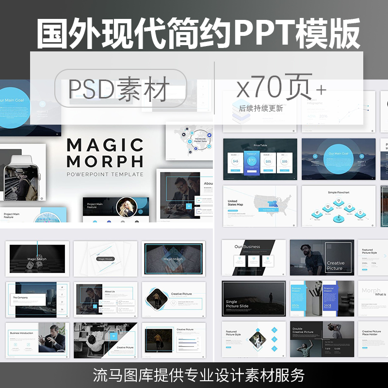 国外高端现代简约动态的工作计划产品介绍计划书求职PPT素材模版a