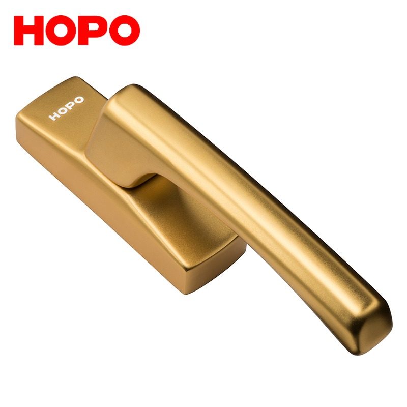 hopo好博断桥铝合金窗把手 内开內倒窗户拉手 窗户把手黑色 ah500