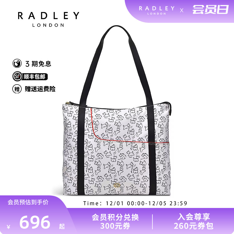 radley单肩托特包萌宠印花旅行