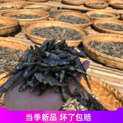 随州小鱼干纯手工晒干小杂鱼干狼里猫鱼100克装