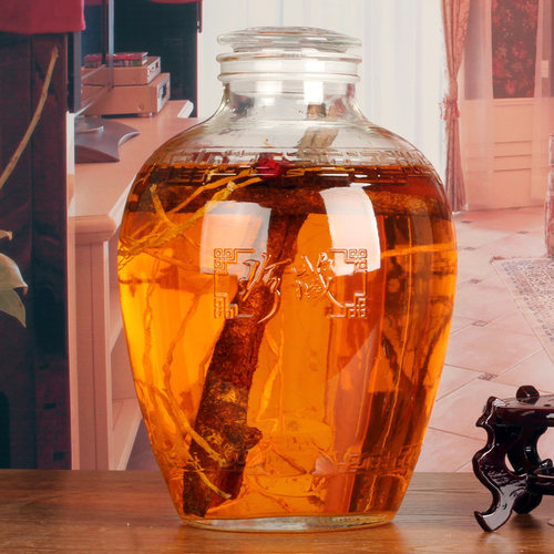 复古风珍藏酒大泡泡菜泡酒玻璃瓶