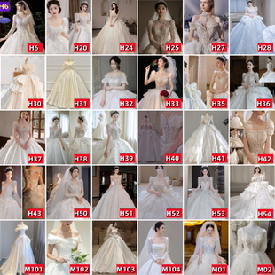 租赁婚纱出租2026新款25重工古董高定长袖大码轻纱高级租借高端主