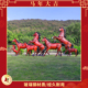 户外园林草坪网红打卡玻璃钢仿真马大型雕塑别墅庭院景观装 饰摆件