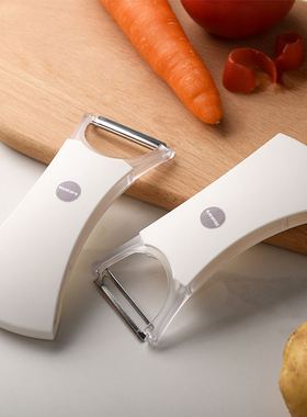 日本品牌多功能二合一削皮刀不锈钢厨房水果刨刮皮家用刨刀去皮器