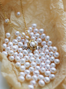 小众豌豆天然珍珠颈链
