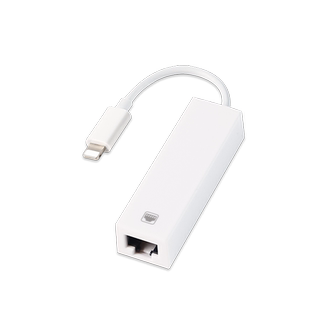 品英 适用于苹果手机以太网线转换器iphone有线上网lightning平板ipad直连网络百千兆宽带网卡设备转接头插口