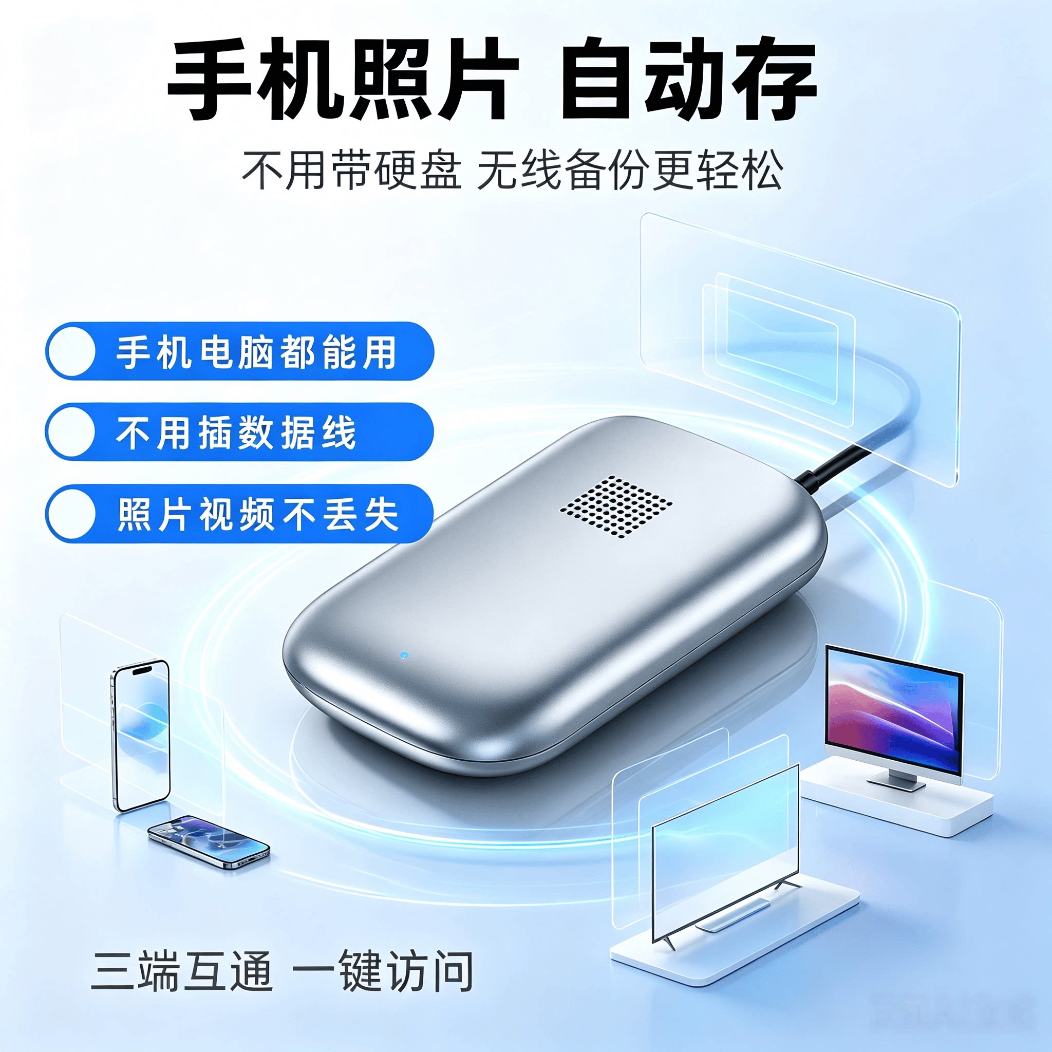 品英无线硬盘，手机电脑平板通用