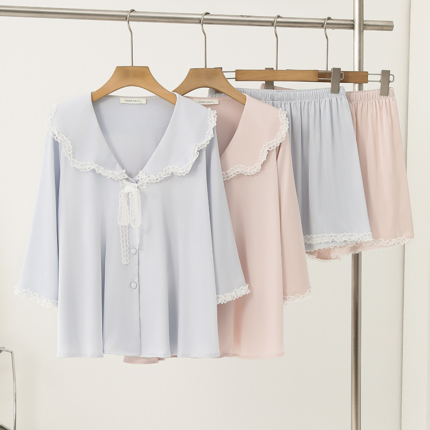 冰丝蕾丝可外穿家居服套装
