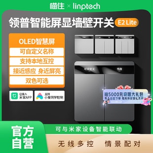 领普E2Lite智能开关零火版控制面板兼容智能灯智能屏显 A411