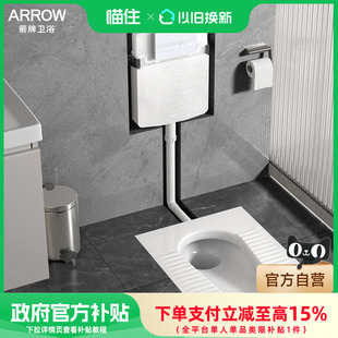 蹲厕防臭蹲便器水箱套装 政府补贴15% 箭牌隐藏式 蹲便器入墙式