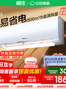 海信大1.5匹易省电E290AI省电速冷热空调家用挂机一级变频冷暖629