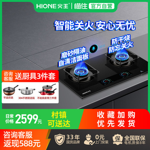 火王触屏熄火保护语音智能燃气灶